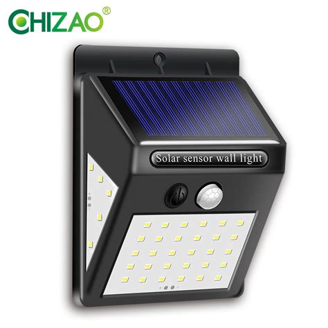 Chizao Led Otdoor Solar Wall Lamp Pir Motion Se Grandado