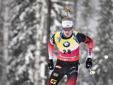 Biathlon Johannes Thingnes B Ist Wieder Sprint Weltmeister Der Spiegel