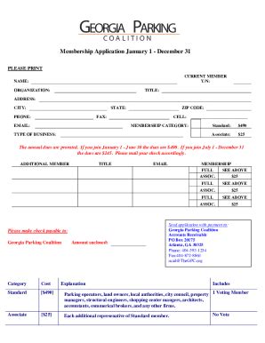 Fillable Online GPC Membership Form Fax Email Print PdfFiller