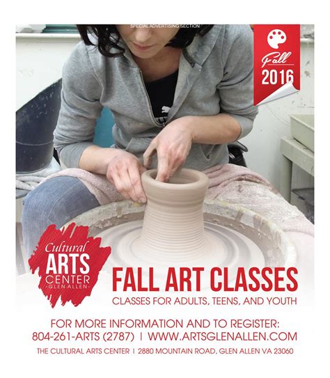 The Cultural Arts Center Fall Art Class Brochure by Cultural Arts ...