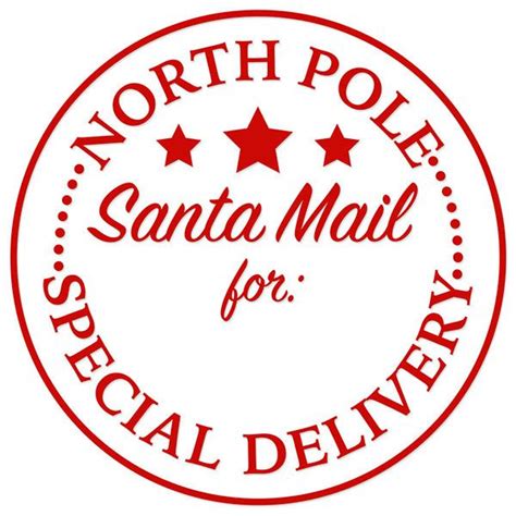 Santa Special Delivery Stamp Christmas Favorites Santa Mail Special