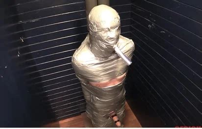 Gay BDSM Duct Tape Complete Mummification ThisVid