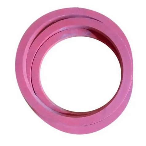 Round Pink Silicone Autoclave Rubber Gasket For Industrial Thickness