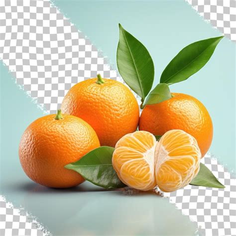 Premium Psd Mandarin Isolated On A Transparent Background