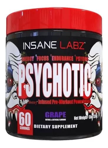 Pre Entreno Insane Labz Psychotic Servicios Sabor Uva Mercadolibre