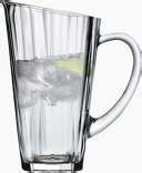 Jarra de agua transparente con tapón de corcho Rhythm Nude Glass