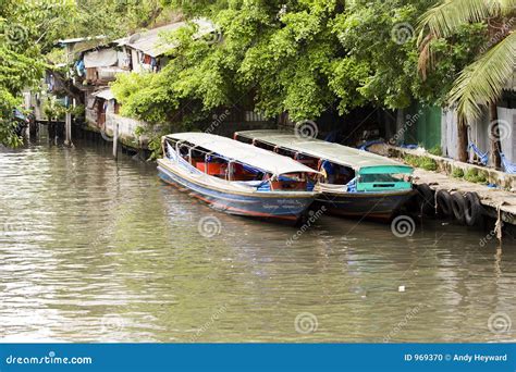 Bangkok River boats editorial image. Image of water, klong - 969370