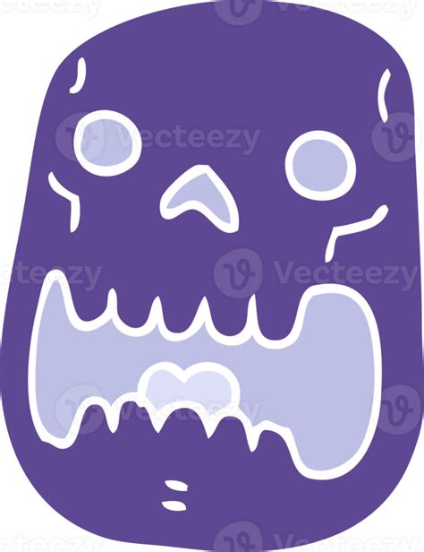 Cartoon Doodle Halloween Skull 45198471 Png