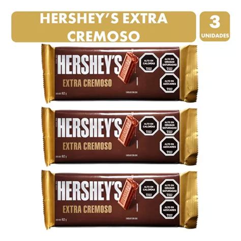 Hersheys Barra De Chocolate Extra Cremoso Pack Con 3 Uni