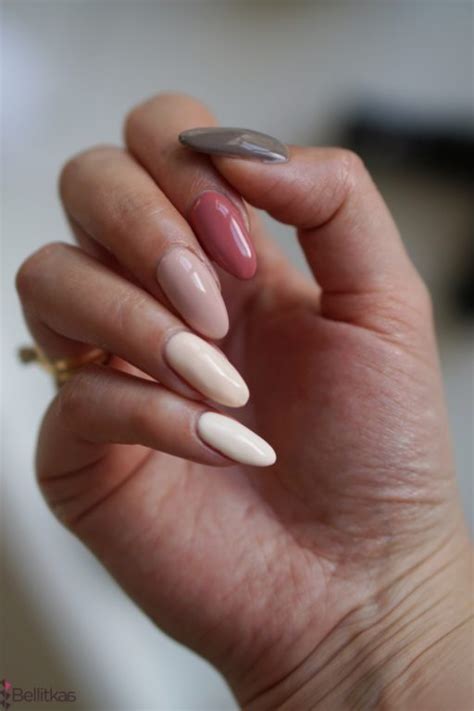 Semilac w odcieniach nude kolorów w jednym manicure Bellitkaa Blog