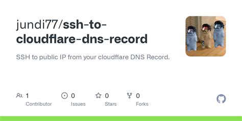 Github Jundi77ssh To Cloudflare Dns Record Ssh To Public Ip From