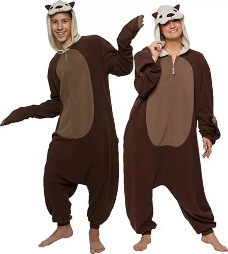 Disfraz Pijama Kigurumi De Nutria Para Damas Adultos Unisex Cuotas