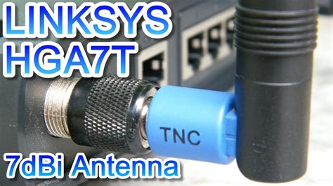 Linksys HGA7T 7dBi High Gain Antenna with WRT54GL WiFi - YouTube