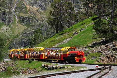 Little Train of Artouste in the Pyrenees. Editorial Photography - Image ...