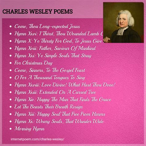 Charles Wesley Poems