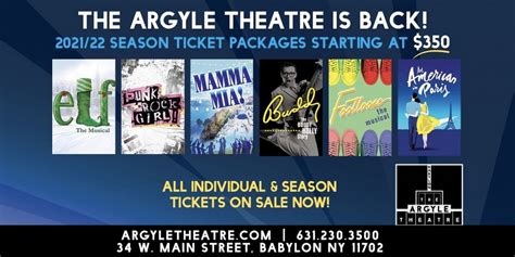 The Argyle Theatre Announces 2021-22 Season