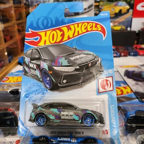 Jual Hot Wheels Reguler Honda Civic 2018 Type R HKS Japan Card Shopee Indonesia