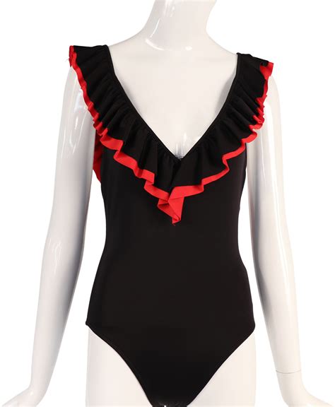 Vintage 70s Black And Red Swimsuit By Bill Blass Shop Thrilling