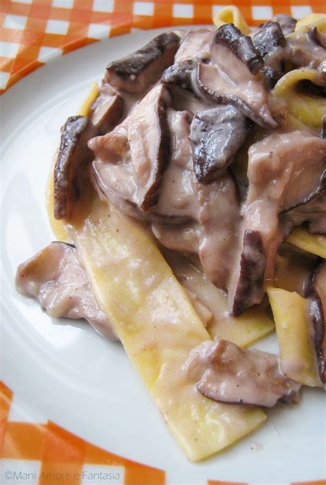 PAPPARDELLE AI FUNGHI PORCINI Primo Piatto Cremoso Senza Panna