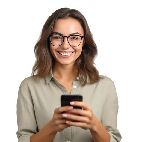 Mulheres Jovens Felizes Segurando Seu Celular E Olhando Para O Fundo