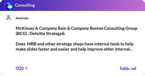 McKinsey Company Bain Company Boston Consultin Fishbowl