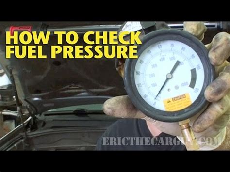 How To Check Fuel Pressure EricTheCarGuy YouTube