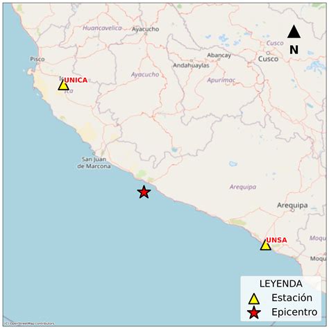 Acelerogramas Del Sismo De Chala Caraveli Arequipa Del De Marzo