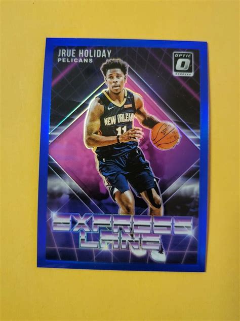 2018 19 Panini Donruss Optic Blue 85 Jrue Holiday 1 Express Lane SSP