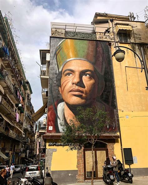 Cool street art depicting San Gennaro. Naples, Italy. San Gennaro ...