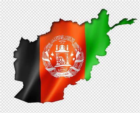 Premium PSD | Afghan flag map