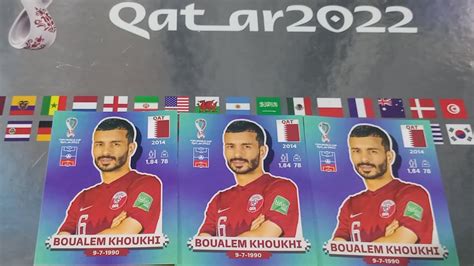 Figurinhas Da Copa Catar Panini Catar Qat Boualem Khoukhi Youtube