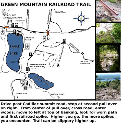 Cadillac mountain hiking trail map | mountainnational