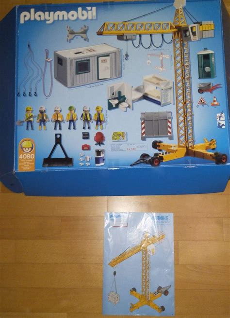 Playmobil Crane Container Construction Office 4080 Amazon Co Uk