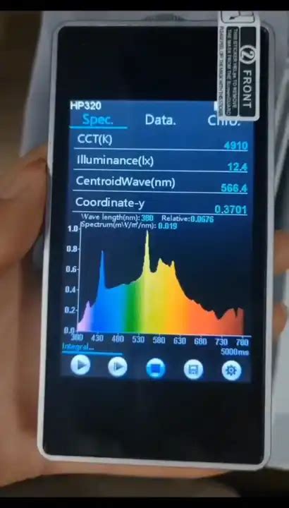 Hp320 Portable Light Spectrometer Wavelength Range 380 780 Nm Buy