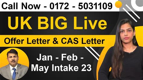 Uk Big Live Offer Letter And Cas Letter Jan Feb May Intake 23