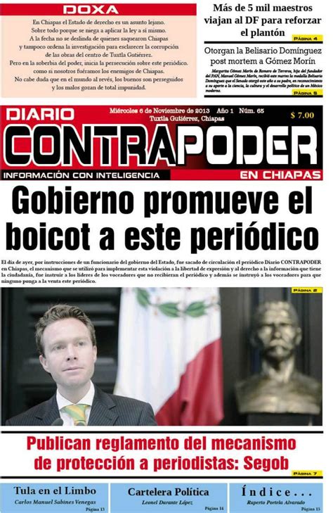 Denuncian Boicot Contra Diario Contrapoder Saca Notas Fuertes