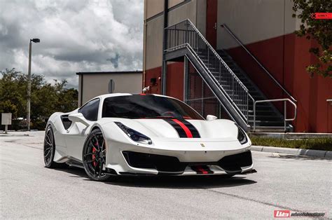 Ferrari 488 Pista White Anrky An21 Wheel Front