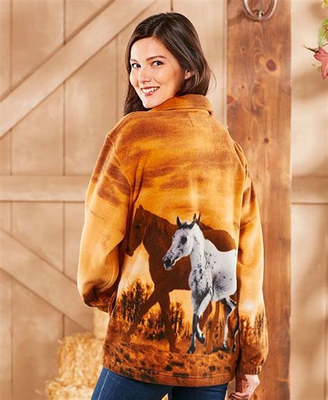 Womens Plush Wildlife Art Jackets Clothes For Women Women Wildlife Art