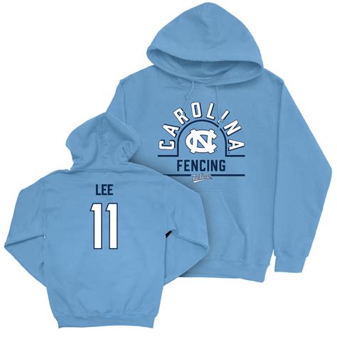 UNC Men's Fencing Carolina Blue Classic Hoodie - Connor Lee – The UNC ...