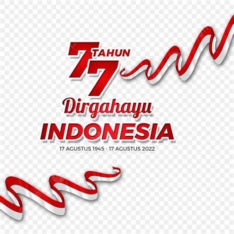 Stiker Dan Pita Bendera Indonesia 2022 Hut Ri Ke 77 Stiker Ucapan