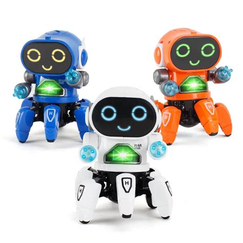 Brinquedo Inteligente - Robô de brinquedo inteligente robô mini andando cantando dança rc robô ...