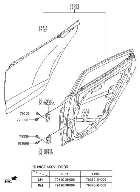 X Genuine Hyundai Panel Rear Door Outer Rh