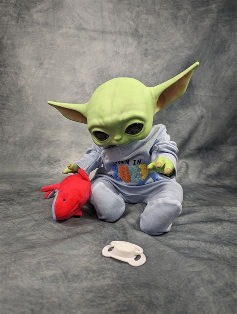 Reborn Baby Yoda Grogu The Mandalorian The Etsy