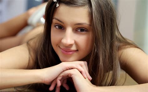 Face Maria Ryabushkina Looking At Viewer Girl Brunette Wallpaper