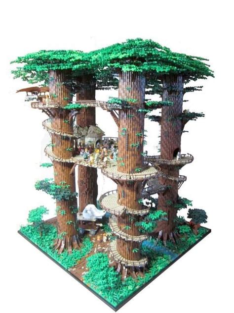 Geek Art Gallery: Lego-Erstellung: Ewok Village | Lego machines, Lego ...