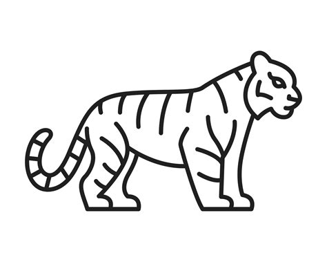 Tiger Outline Clip Art