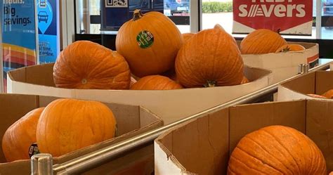 Large Pumpkins Available At Aldi Perfect For Fall Decorating Carving