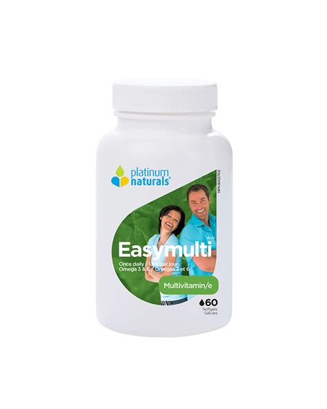 Platinum Naturals Platinum Easymulti 60 softgels - Vitamin King - Sports & Supplements