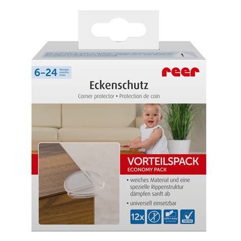 Reer Eckenschutz Rund Er Pack Zum Kleben Transparent Wei