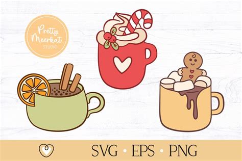 Hot Chocolate Svg 2 Hot Cocoa Svg Christmas Cut File Png